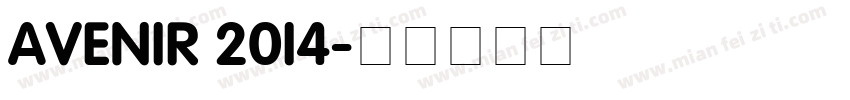 Avenir 2014字体转换